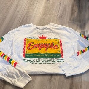 Empyre White Long Sleeve with Multicolor Graphic